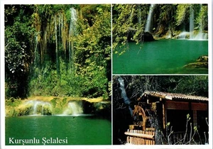 Kursunlu Wasserfall Naturpark, Türkei Multiview Postkarte - Bild 1 von 2