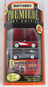 Matchbox 1998 Premiere Primera Edición Rojo 1957 Corvette 1er Juego de Producción - Imagen 1 de 6