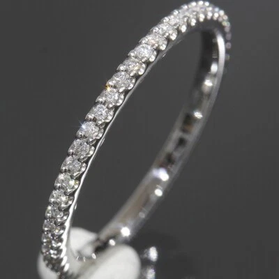 Galopine & Galopin Full Diamond Eternity Ring, US4.25 PT950 Platinum950  E1001 - Image 1 of 4