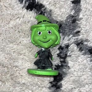 Vintage Green Witch Halloween Bobblehead Figurine 4.25"X2.25" Goth Emo Anime Wic - Picture 1 of 5