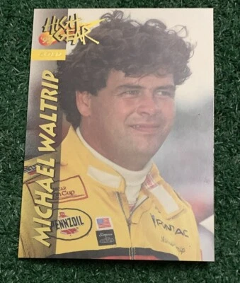 MICHAEL WALTRIP - 1995 WHEELS HIGH GEAR - GOLD - PARALLEL CARD # 9 - NASCAR - Image 1 of 3