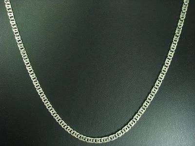 925 Argento Sterling Collier/Collana / Vero Argento/50,9cm/12,2g - Immagine 1 di 3