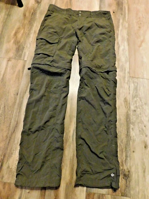 COLUMBIA OMNI-SHADE WOMEN'S GREEN PANTS SIZE 8 - Image 1 of 4