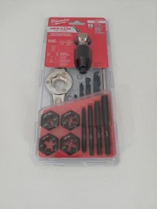 Milwaukee 49-22-5602 15PC SAE Tap and Die Set with Hex-LOK 2-in-1 Handle - Picture 1 of 4