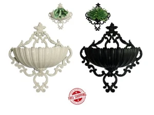 Wall Hanging Flower Pots Garden Fence Balcony Plant Heavy Basket Pot Planter Dec - Picture 1 of 13