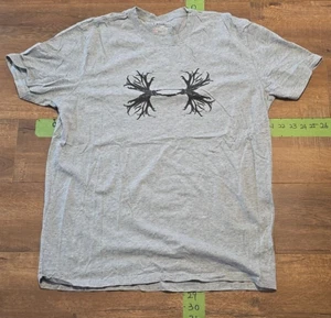 UNDER ARMOUR Loose Fit Heatgear T-Shirt Men's Size Large Gray - Picture 1 of 4