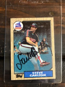 1987 Topps Steve Carlton Autograph Card No COA - Picture 1 of 4