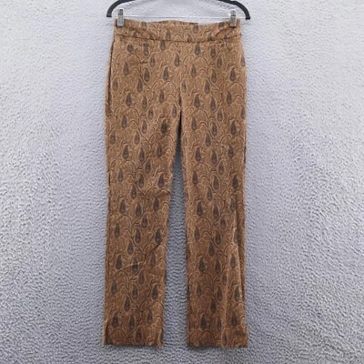 Chicos Mujer So Slimming 360 Brigitte Pantalones 00 Talla 2 Naranja Negro Paisley NUEVO Foto 1 de 4