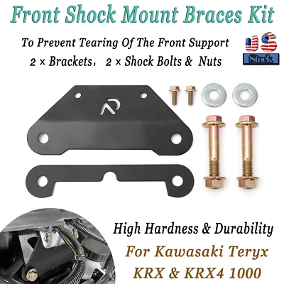 For Kawasaki Front Shock Mount Braces Kit 2020-2024 Teryx KRX & KRX4 1000 Iron Foto 1 de 4