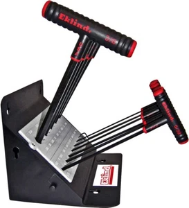 Eklind T Handle Hex Ball End Wrench Set 60814 SAE 13pc 5/64-3/8 Inch 9" w Stand - Picture 1 of 6