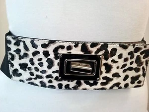 Acme Women Fashion Elastic Animal Print Design Waist Belt Size XS S M - Picture 1 of 10
