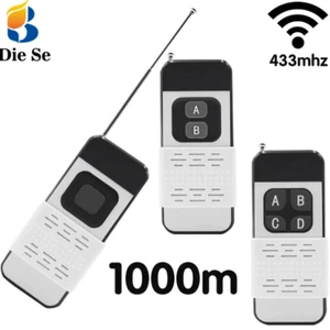 433Mhz Wireless Remote Control 1/2/4 Buttons 1527 LearningCode 1000M-Transmitter - Imagen 1 de 4