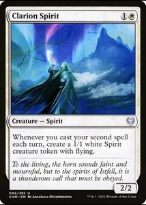 X 1 Clarion Spirit NM Kaldheim 006 MTG Magic The Gathering - Picture 1 of 1