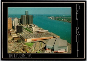 Vintage Detroit Michigan Luftaufnahme Postkarte Dexter Supreme - Bild 1 von 2