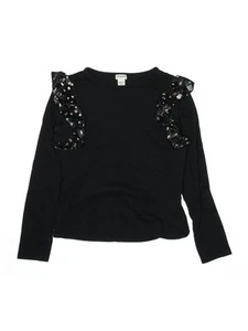 Crewcuts Outlet Girls Black Long Sleeve Top 11 Tall - Picture 1 of 2