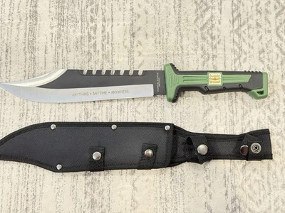 USMC Marine Force Recon Jungle Operator Bowie Knife And Sheath - 15 1/2" - Image 1 of 4