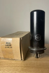 RCA 1622 (KT66) Metallbalken Tetrode Power Valve Röhre Tests gut Made in USA - Bild 1 von 4