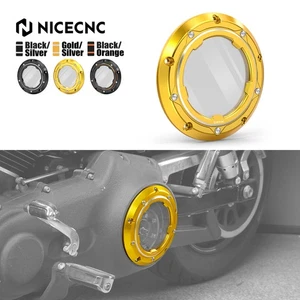 Transparent Clutch Derby Cover For Harley Dyna Super Glide Screamin Eagle FXDSE - Bild 1 von 25