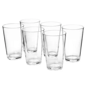 18-ounce Plastic Tumblers Water Juice Cups Dishwasher Safe BPA-free Clear Set... - Picture 1 of 7