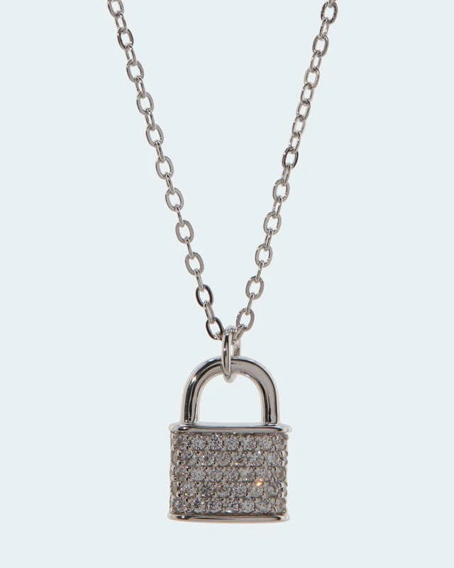 Schmuck Anhänger Kette Silber 925 rhodiniert Schmuckstein X122 - Bild 1 von 1