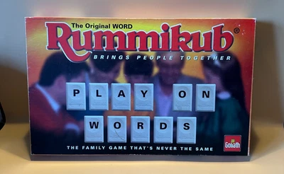 Vintage Rummikub Tile Word Game By Goliath  Complete 1995 - Image 1 of 4