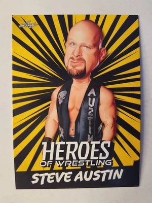 2023 Leaf Heroes of Wrestling #B-9 STEVE AUSTIN GOLD PARALLEL - Image 1 of 2