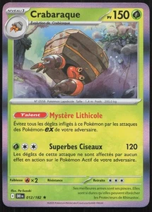 Carte Pokémon Crabaraque 012/182 Holo Rivalités Destinées Français - Picture 1 of 2