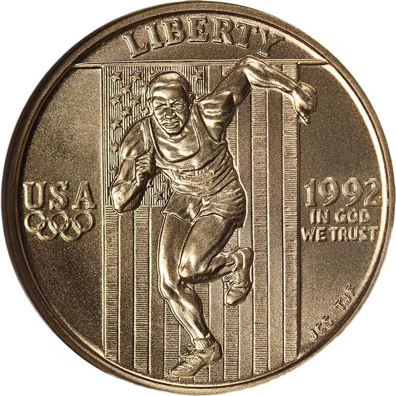 1992-W Olympics Commemorative Gold $5 NGC MS70 - STOCK - Image 1 of 4