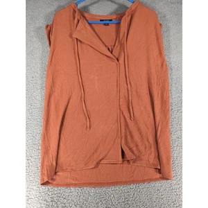 Blusa sin mangas Alfani para mujer sin mangas salmón talla M MEDIANA cuello lazado Top naranja nueva sin etiquetas - Imagen 1 de 5