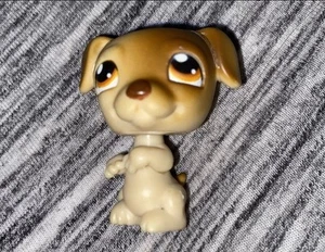 LPS Puppy Brown/Orange Eyes #109 Littlest Pet Shop Jack Russell Terrier - Picture 1 of 3
