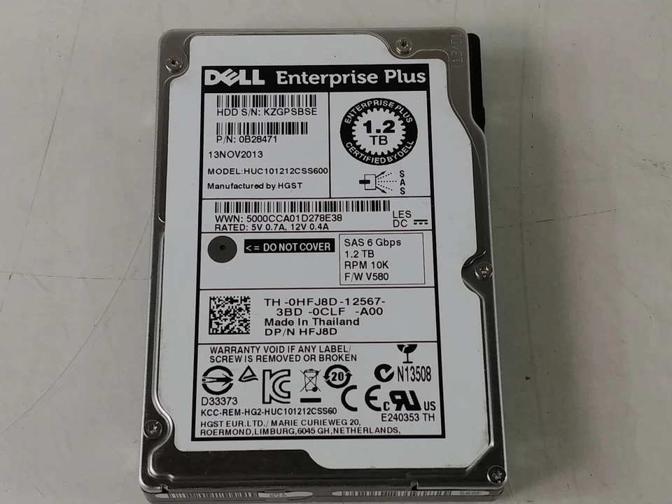 HGST DELLEP, Dell Enterprise Plus HUC101212CSS600 1.2 TB SAS 2 2.5 in Enterprise - Image 1 of 4