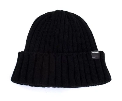 Gorro Hurley Avalon de vellón con puños de punto negro - Imagen 1 de 2