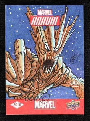 2016 Upper Deck Marvel Annual 1/1 Daniel Benitez Arturo Ramirez Auto Sketch p1l - Image 1 of 3