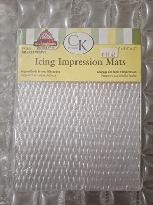 Conjunto de 5 tapetes de impressão de gelo CK Products cesta tecer tijolo - Imagem 1 de 2