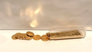 Gold Plated Wheat Penny Cent Lot of 5 Random from pictures US Coin Collectibles - Picture 1 of 5