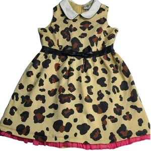 Harajuku Mini Girls Leopard Print Faux Leather Belt Dress Size L 10/12 2263 - Picture 1 of 8