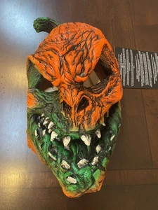 Adult Zagone Studios Hand Made “UV Harvester Evil Pumpkin” Halloween Mask MJ1001 - Picture 1 of 4
