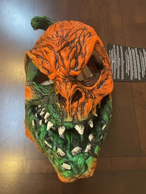 Adult Zagone Studios Hand Made “UV Harvester Evil Pumpkin” Halloween Mask MJ1001 - Image 1 of 4