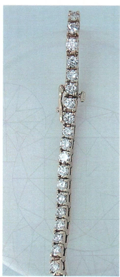 6.05ct Natural Diamond Tennis Bracelet – 46 Round Diamonds – GIA Appraised  – 7" - Image 1 of 1