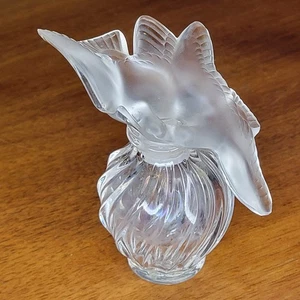 Vintage Lalique Crystal L'Air Du Temps Nina Ricci Perfume Bottle Two Doves - Picture 1 of 7