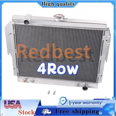 Radiador de aluminio CC959 4 filas para Dodge D/W 100/150/250/350 Ramcharger 1979-1993 Foto 1 de 4