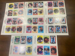1989 BBC Magazine lot of 8 sheets 48 TOTAL CARDS including KEN GRIFFEY JR. RC - Picture 1 of 3