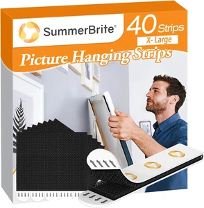 Picture Hanging Strips,Heavy Duty Picture Hanger Kit, Removable Damage Free,Pict - Picture 1 of 9