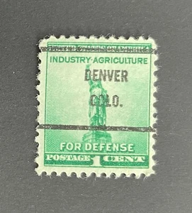 Denver, Colorado Type 61 Precancel - 1 cent Defense Issue U.S. #899 CO - Picture 1 of 1