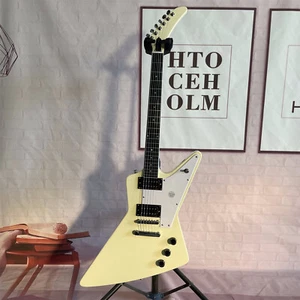 Unbranded Explorer Electric Guitar HH Pickups Mahogany Body&Neck Chrome Hardware - Picture 1 of 9