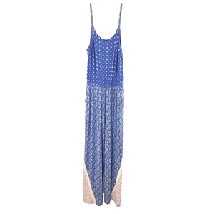 Matilda Jane Damen Lets Go Together Open Road Jumpsuit Small blau orange geblümt - Bild 1 von 13