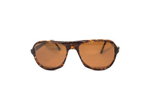 CURCI Men's Drop Vintage 80's Plastic Brown Sunglasses