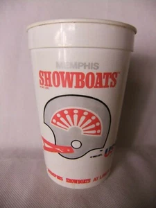 Memphis Showboats USFL 1983 Plastic Cup Liberty Bowl Memphis TN Tennessee - Picture 1 of 4