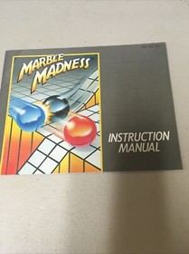 Marble Madness NES Instruction Manual Only