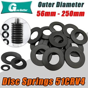 Belleville Spring Compression Washer Disc Springs ID 56mm - 250mm Various Sizes - Picture 1 of 21